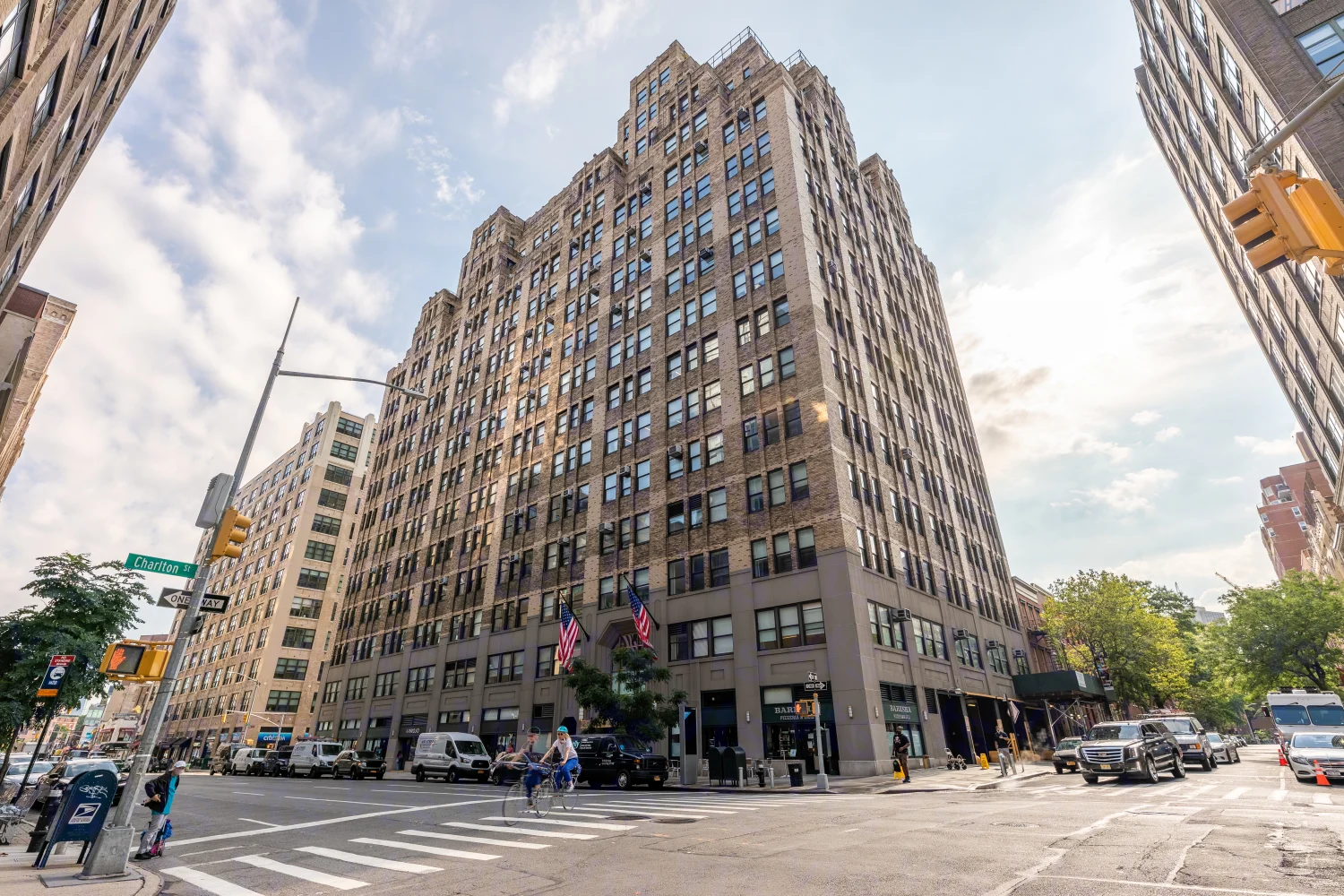 Parapets, Stone, Brick, and Railings repair project at 180 Varick Street